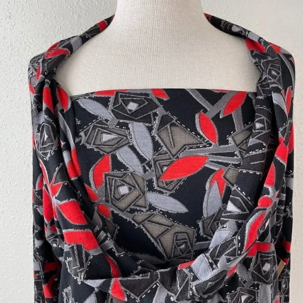 NWT Multiples Long Sleeve Blouse Top Size Petite L